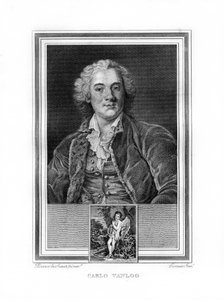 Carle eller Charles-Andre van Loo, fransk målare, 1825.