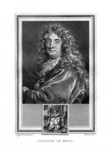 Charles le Brun, fransk barockmålare, 1825.