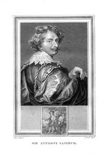 Sir Anthony Anton van Dyck, 1599-1641, flamländsk målare, 1825.