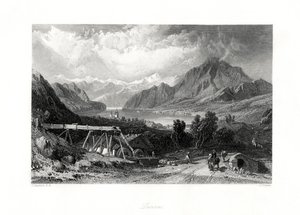 Luzern, centrala Schweiz, 1800-talet