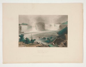 Niagara Falls (Från nära Clifton House), illustration för Nathaniel Parker Willis