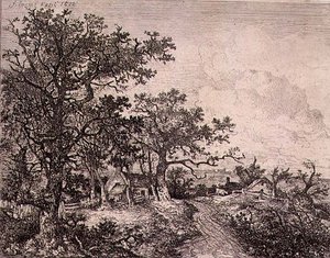 I närheten av Horsham, utgiven av J. & W. Freeman. av John Crome