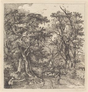 Road Scene, Hethersett av John Crome