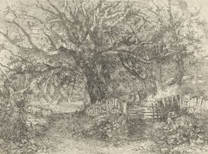 Road Scene, Trowse Hall, 1813 av John Crome