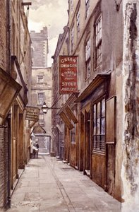 Botolph Alley, London, 1886 av John Crowther
