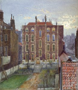 Hus på Austin Friars Street, City of London, 1881 av John Crowther