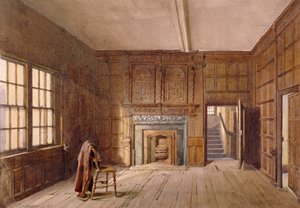 Interiörvy av Sir John Spencers rum i Canonbury House, Islington, London, 1887 av John Crowther