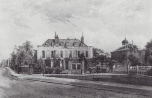Lost London: Stockwell Park House, från Stockwell Park (litografi) av John Crowther