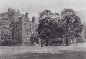 Försvunna London: The Gun House, Spring Gardens (litografi) av John Crowther