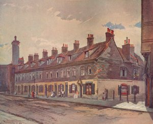 Gamla hus i Pye Street, Westminster, London, 1883 1926 av John Crowther