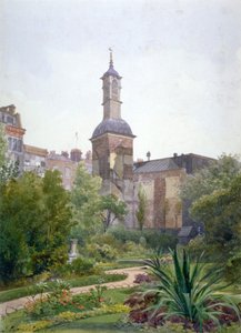 Tornet i Church of St Botolph, Aldersgate, City of London, 1886 av John Crowther