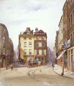 Wych Street och Holywell Street, Westminster, London, 1881 av John Crowther