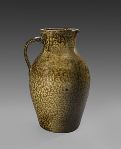 Pitcher, c. 1850-1883 (alkaliskt glaserat stengods)