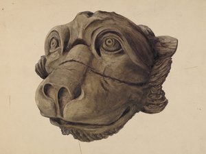 Cat Head Gargoyle av John Davis