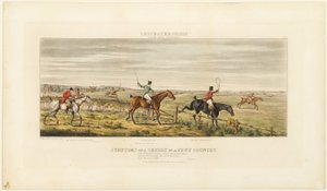 Symtom på ett skurrande djur, plansch tre från The Leicestershire Hunt