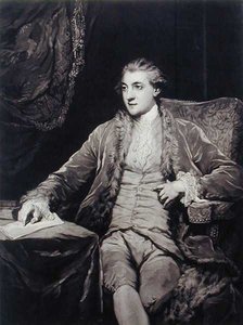 Porträtt av hertigen av Leinster (1722-73) (litografi)