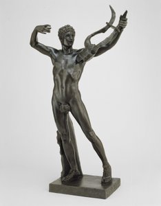 Young Sophocles Leading the Chorus of Victory efter slaget vid Salamis, modellerad 1885, gjuten 1911 (brons med grön patina) av John Donoghue