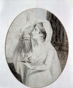 Mrs Yates spelar Electra i "The Return of Orestes"