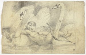 Amor och svanar av John Downman