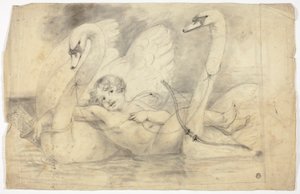 Amor och svanar av John Downman