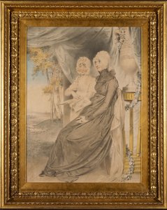 Die entschlossene Witwe Mrs. Croad und ihre einzige Tochter av John Downman