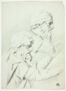 Två män i profil (från Bas Relief) av John Downman