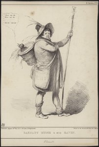 Barnaby Rudge och hans korp, illustration från 