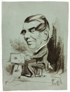 Karikatyr av pianospelare av John Doyle