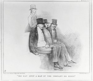 Du kanske känner en man från företaget han håller, 1833 av John Doyle
