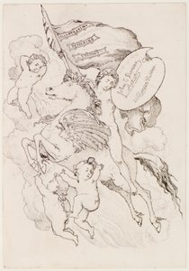 Flygande häst (etsning) av John Duncan