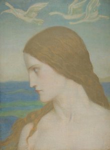 Venus som aldrig blev färdig, 1910-20 (tempera på duk) av John Duncan