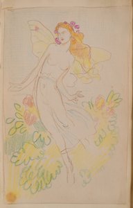 Namnlös [Fairy] (penna) av John Duncan