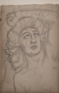 Namnlös [mansfigur] (penna) av John Duncan