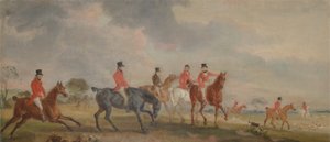 Quorn Hunt: The Artist and his Friends Moving Off av John E. Ferneley