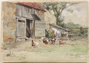 Kulisha Kuku, 1909 (wc kwenye karatasi)swed av John Edgar Mitchell