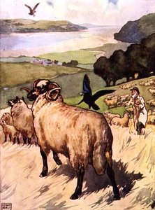 Örnen och kråkan från "Aesop
