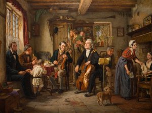 En filharmonisk repetition i en bondgård, 1860