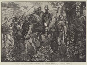 Män från Kent som marscherar framför Harolds armé av John Evan Hodgson