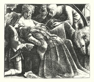 A Dream of Fair Women (gravyr) av John Everett (after) Millais
