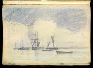 Havslandskap, Skissbok av John Everett