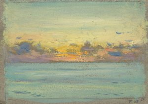 Havslandskap, slutet av 1800-talet - mitten av 1900-talet (olja på papper)