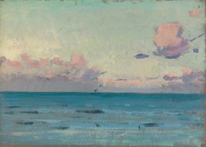 Havslandskap, slutet av 1800-talet - mitten av 1900-talet (olja på papper) av John Everett