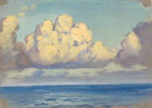 Havslandskap, slutet av 1800-talet - mitten av 1900-talet (akvarell, grafit, gouache, papper)