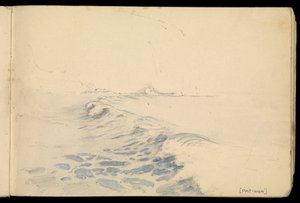 Havslandskap, skissbok av John Everett