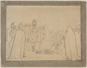 Aeneas visade Pallas kropp från Virgils "Aeneid" av John Everett Millais
