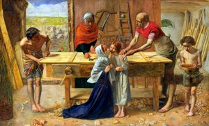Jesus i hans föräldrars hus (snickarens verkstad) av John Everett Millais