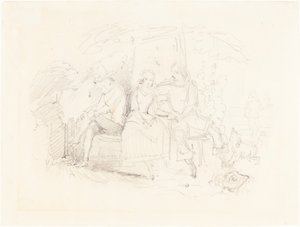 Älskare under ett träd av John Everett Millais