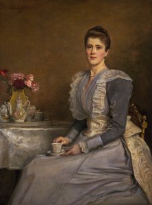 Porträtt av Mrs. Joseph Chamberlain (1864-1957) av John Everett Millais