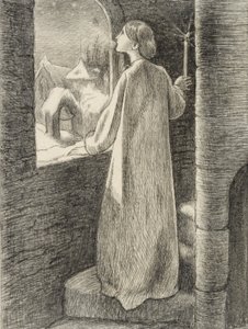 St Agnes Afton, c1857 av John Everett Millais