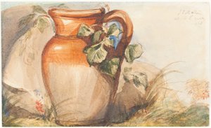 Studie av en keramikkanna [framsidan] av John Everett Millais
